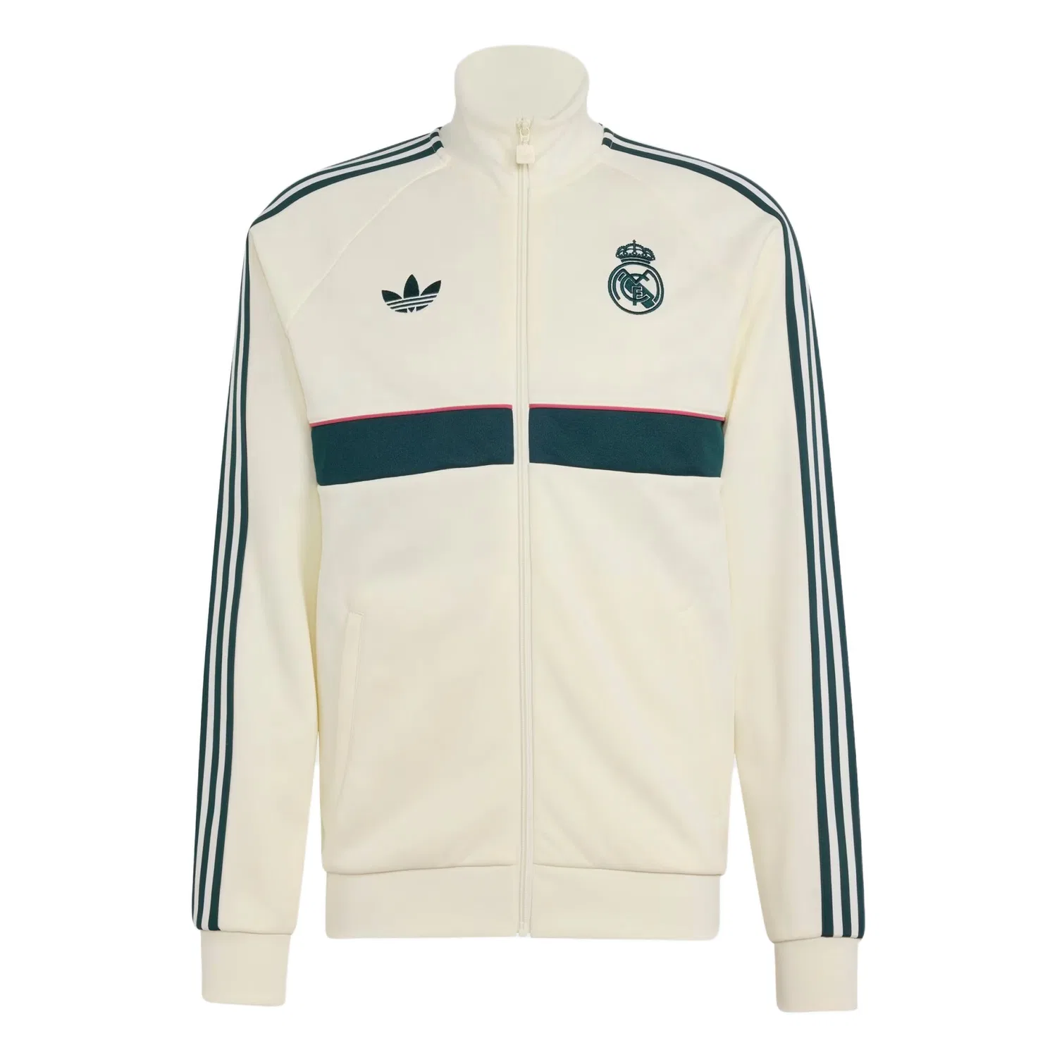 Мужская куртка Adidas Originals Real Madrid, Ivory White