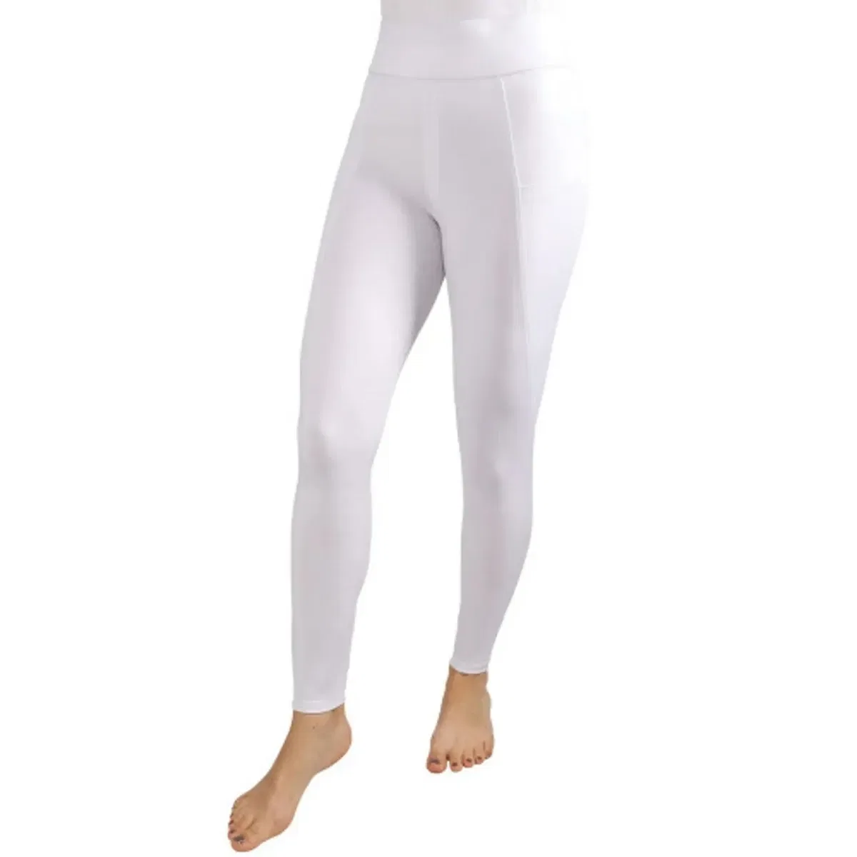 Женские рейтузы для верховой езды из мельтона Hy, White