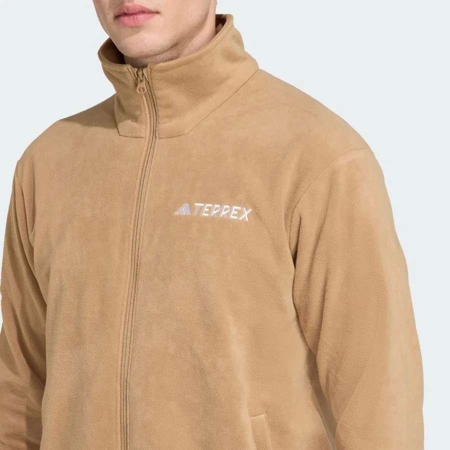 Флисовая куртка с полной застежкой-молнией TERREX JM3115 Multi Essentials adidas, Коричневый — фото 4