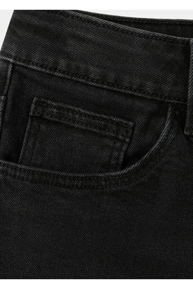 Детские шорты джинсовые для мальчиков Mango Kids, Black Denim — фото 4