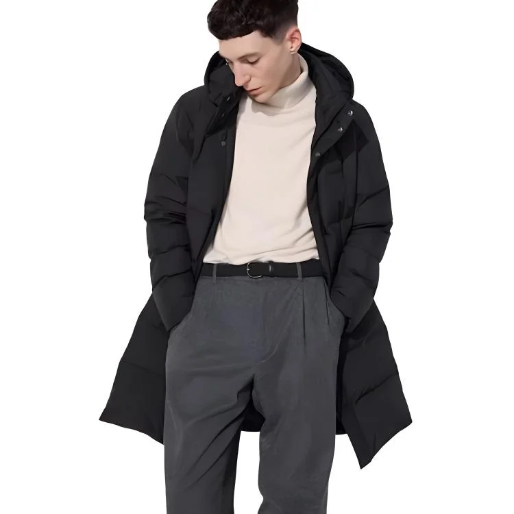 Пуховик мужской Uniqlo FW24, черный