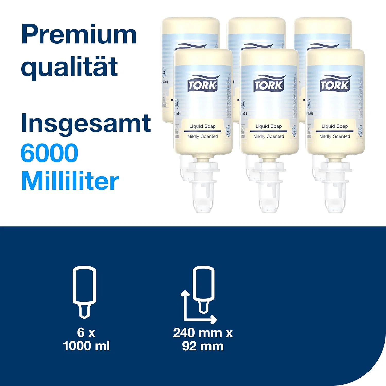 Жидкое мыло для рук Tork Mild Scented S4 Fresh Fragrance 6 x 1000 мл Tork — фото 2