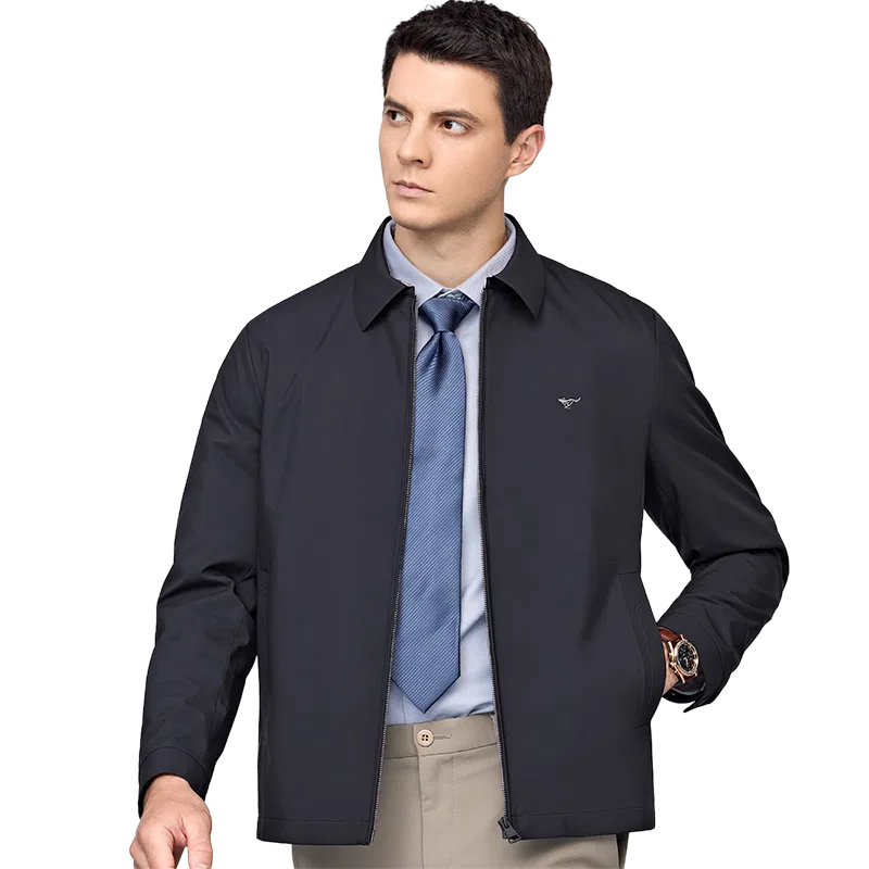 Детское демисезонное пальто с воротником Navy Blue SEPTWOLVES