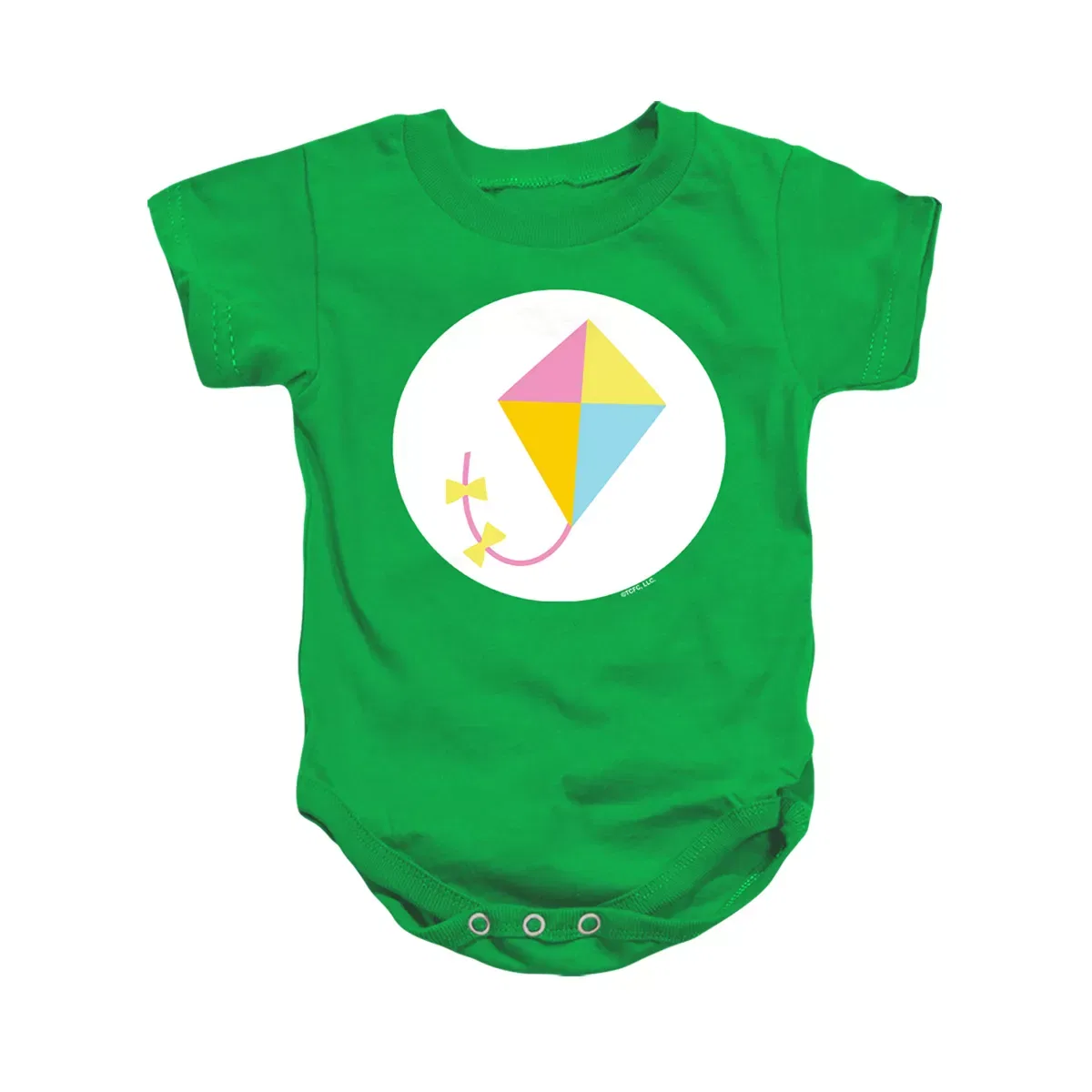 Детское боди с коротким рукавом Care Bears Do Your Best Bear Belly Stacked, Kelly Green