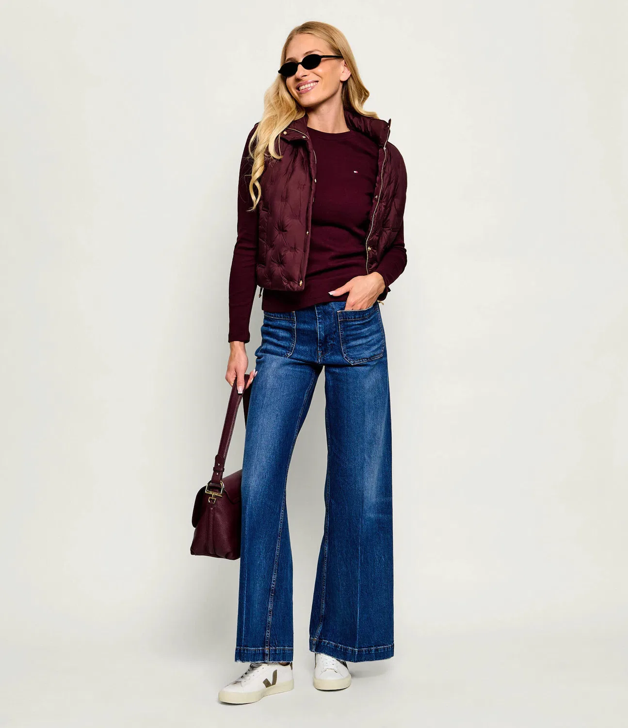 Блузка с длинным рукавом Cody Tommy Hilfiger, Bordeaux — фото 2