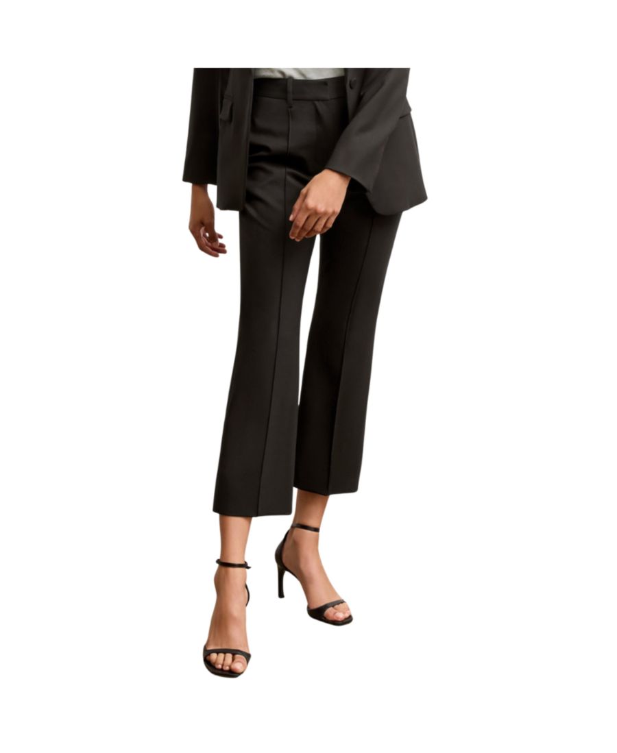 

Расклешенные брюки Tessa Kick Flare - моющиеся, из шерстяной саржи MMLaFleur, Black