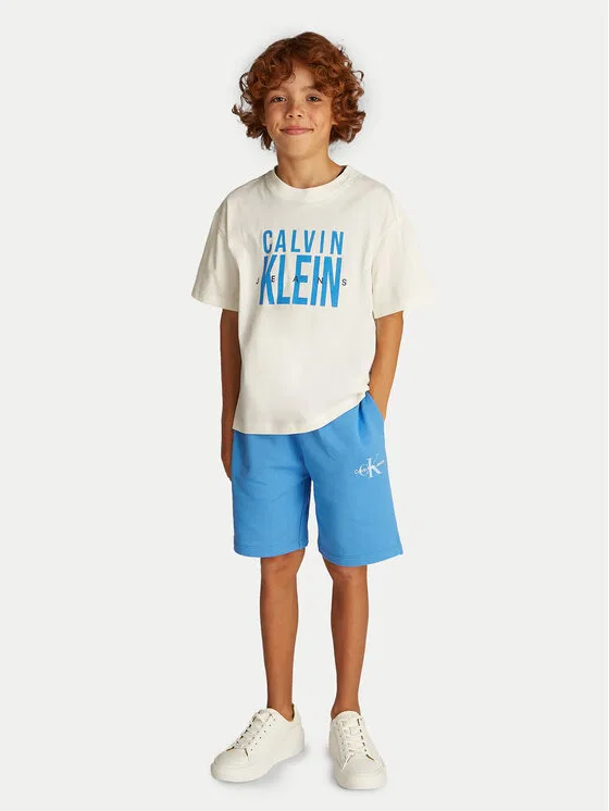 Футболка relaxed fit Bold Graphic Calvin Klein Jeans, кремовый