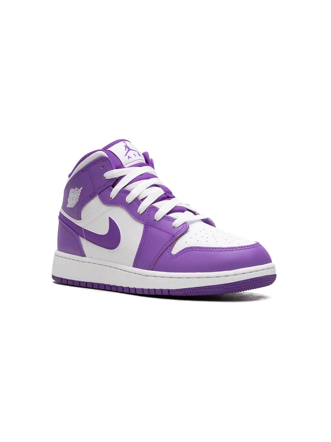 Кроссовки Air Jordan 1 Mid "Белый Пурпурный"