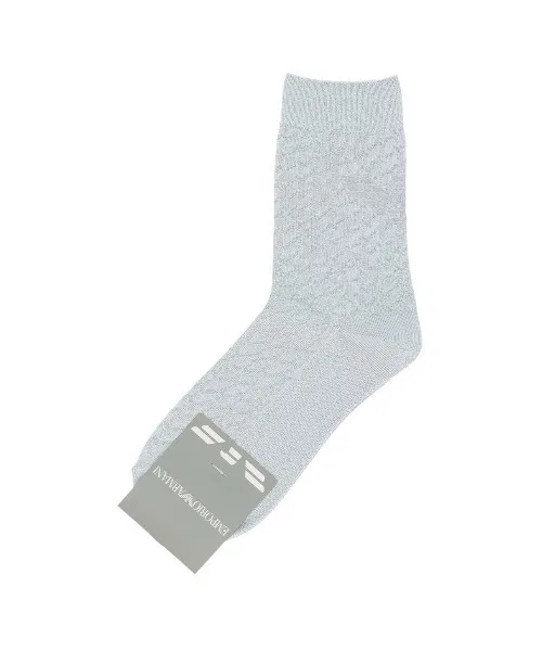 Мужские носки с большим принтом-орлом, миди EMPORIO ARMANI, Light Blue