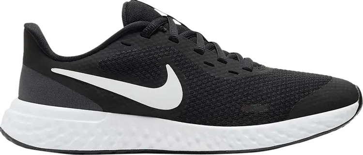 

Кроссовки Nike Revolution 5 GS 'Black White', черный