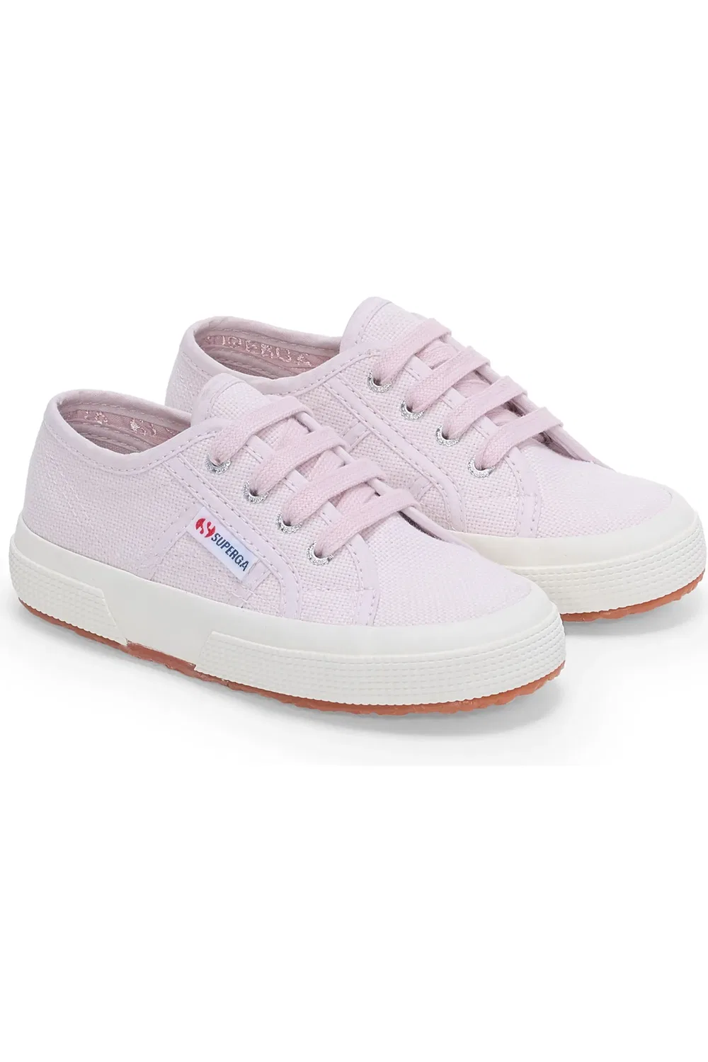Кроссовки детские классические на шнуровке 2750 Superga, Violet Lt Avorio — фото 2