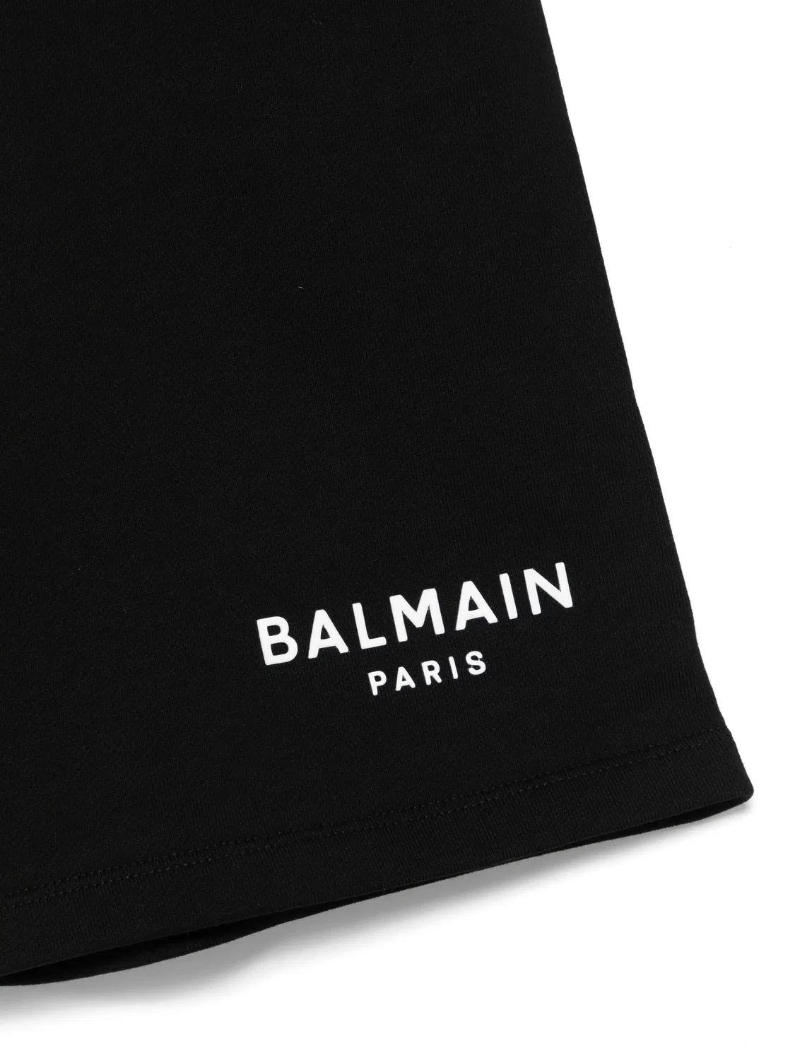 Шорты с аппликацией логотипа Balmain, черный — фото 3