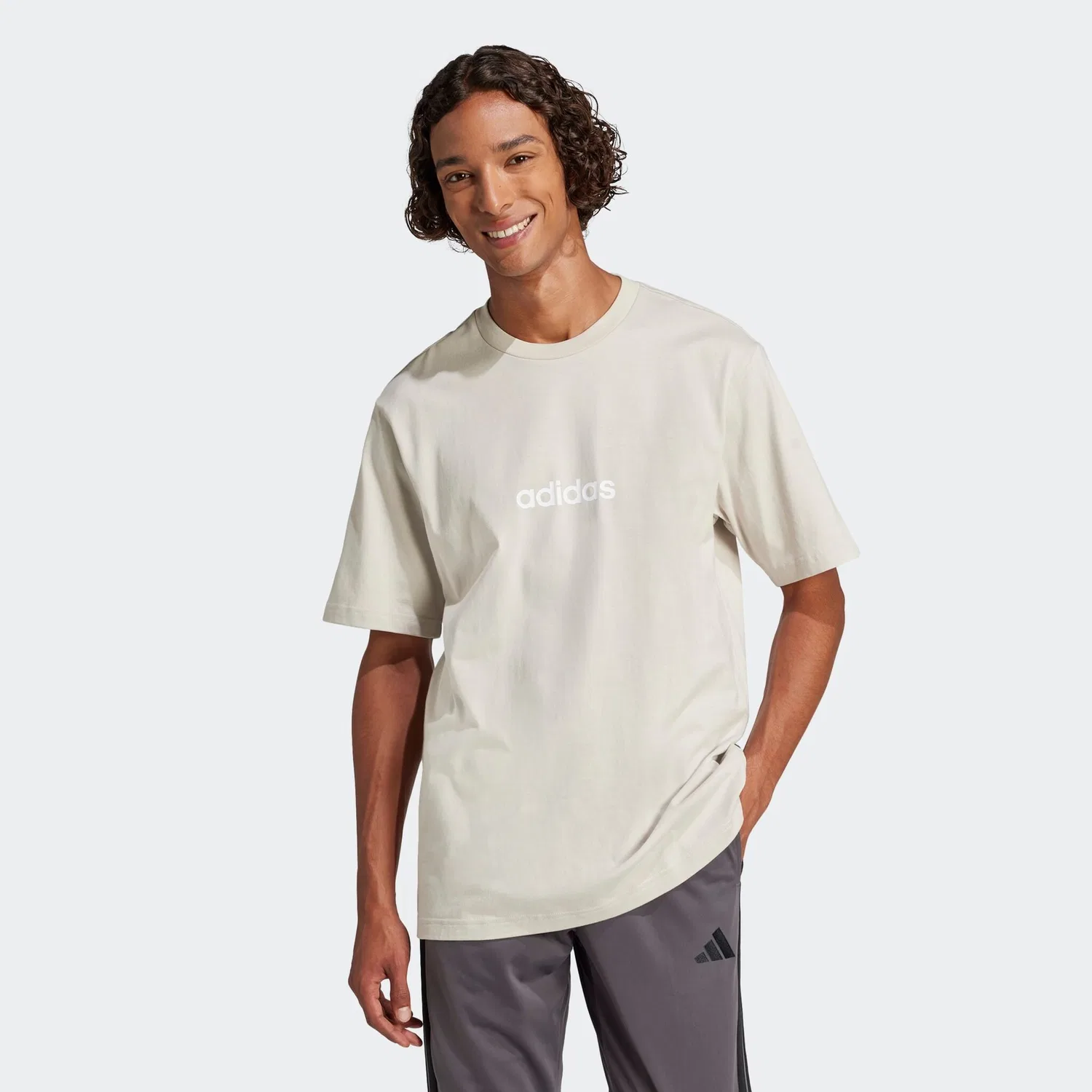 Детская футболка с заниженными плечами Adidas Sportswear, Wonder Alumina/White