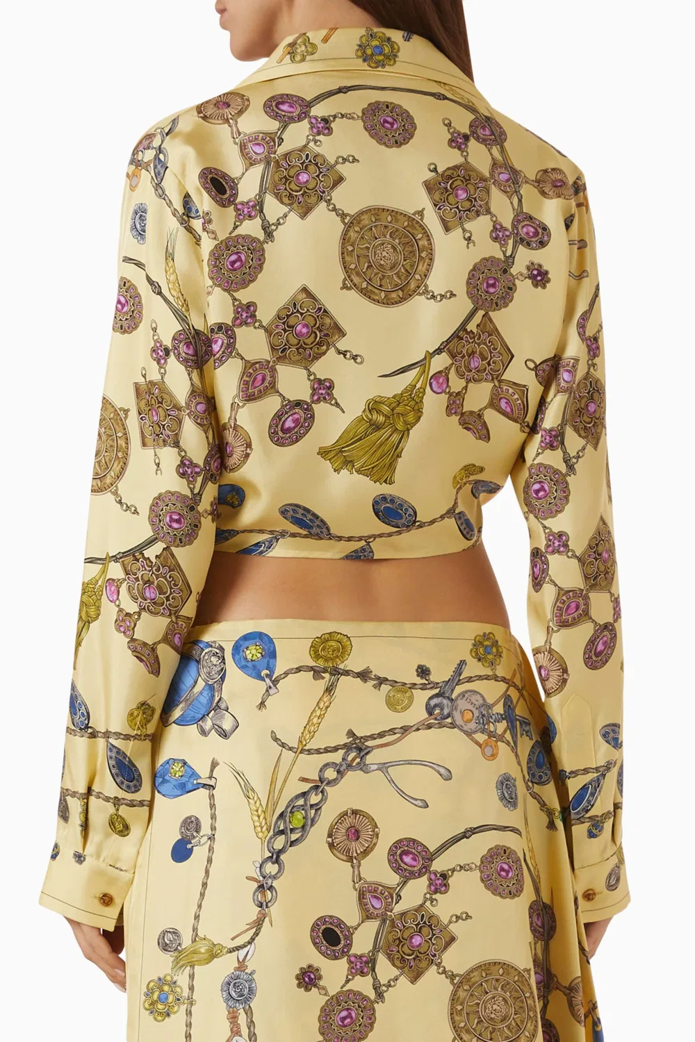 Рубашка с принтом Broken Jewels Print Versace — фото 3