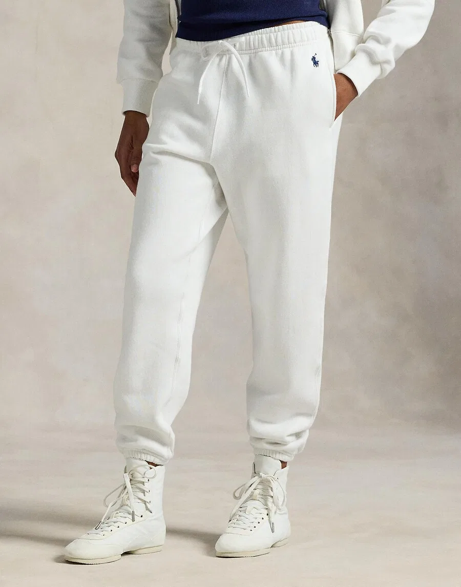Зауженные брюки Polo Ralph Lauren белого цвета — фото 2