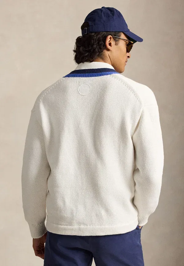 Кардиган из хлопка Polo Ralph Lauren, Classic Oxfrd/Ceramic — фото 4