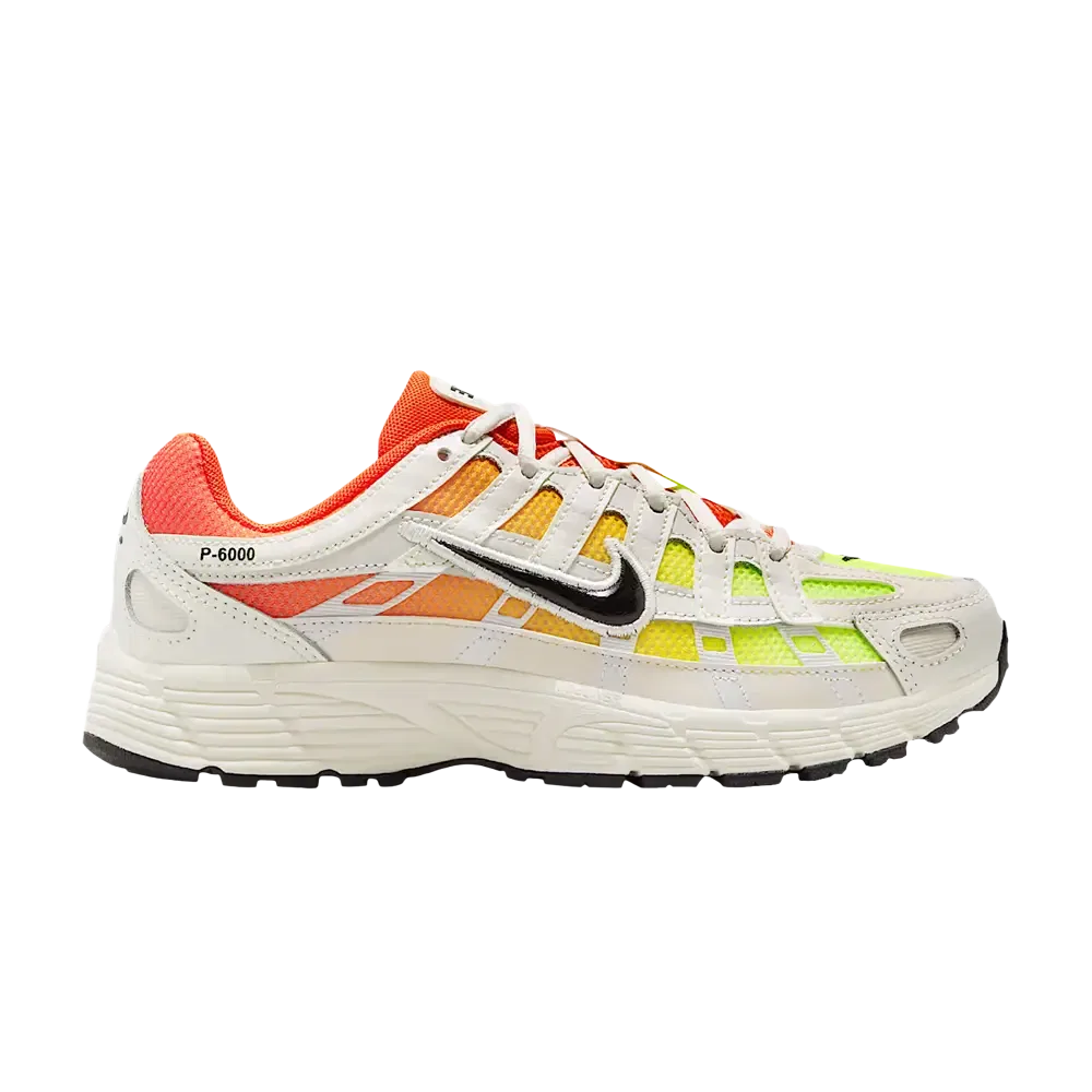 Кроссовки с принтом P 6000 GS Nike, Sail Cosmic Clay Volt Ice Black