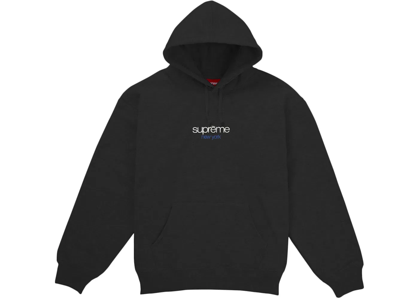 Мужской худи с принтом Classic Logo Supreme, Black