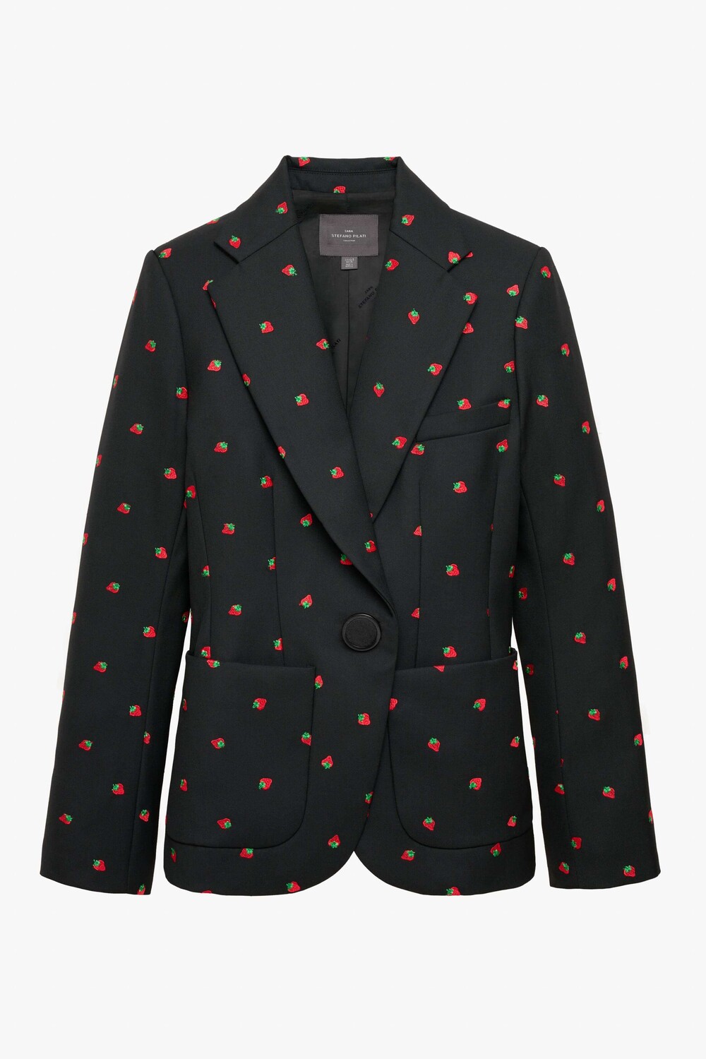 

Пиджак Zara by Stefano Pilati Strawberry Wool, черный