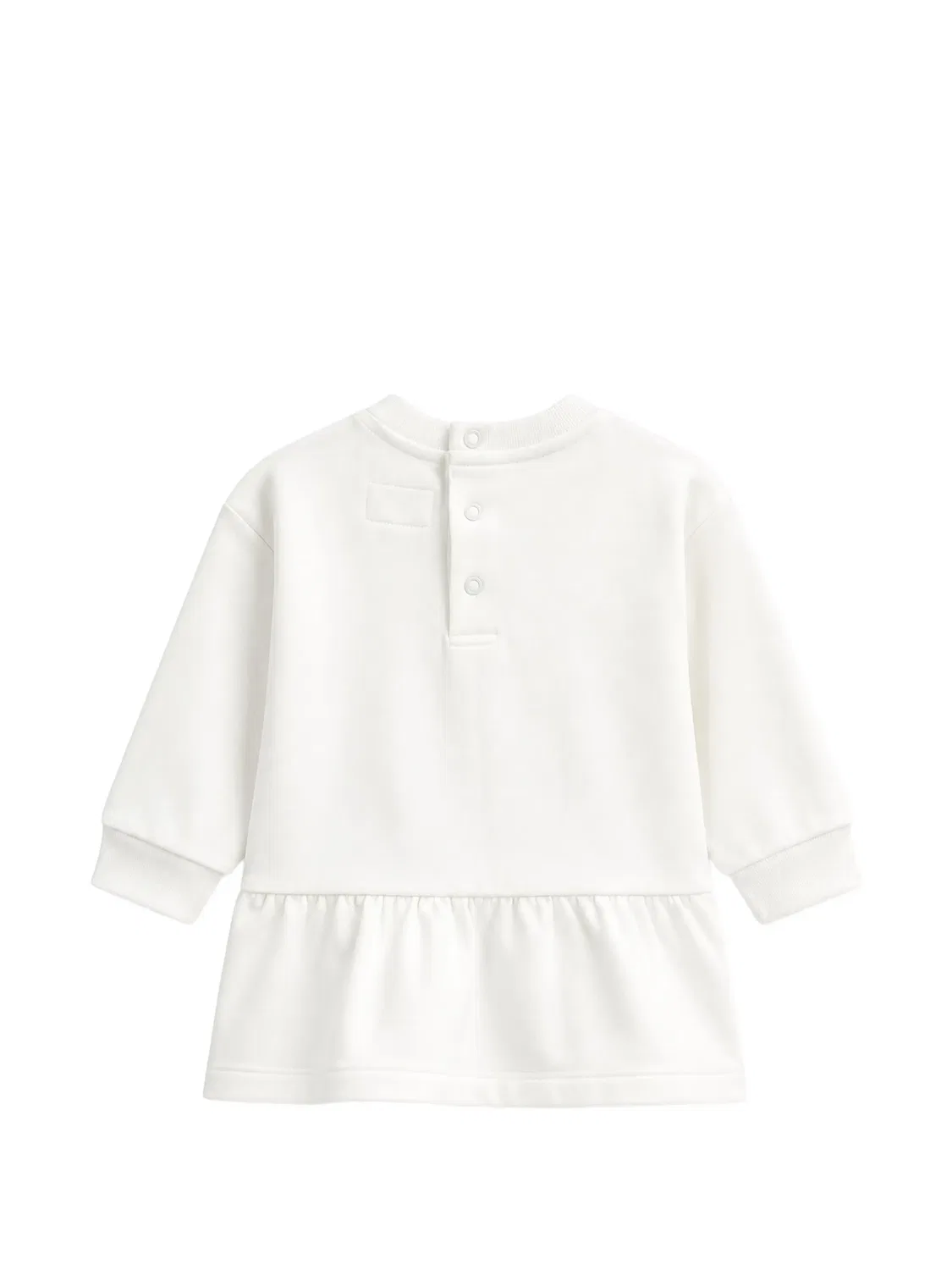 Комплект из платья и блумеров с оборками и логотипом Guess Kids, белый — фото 2