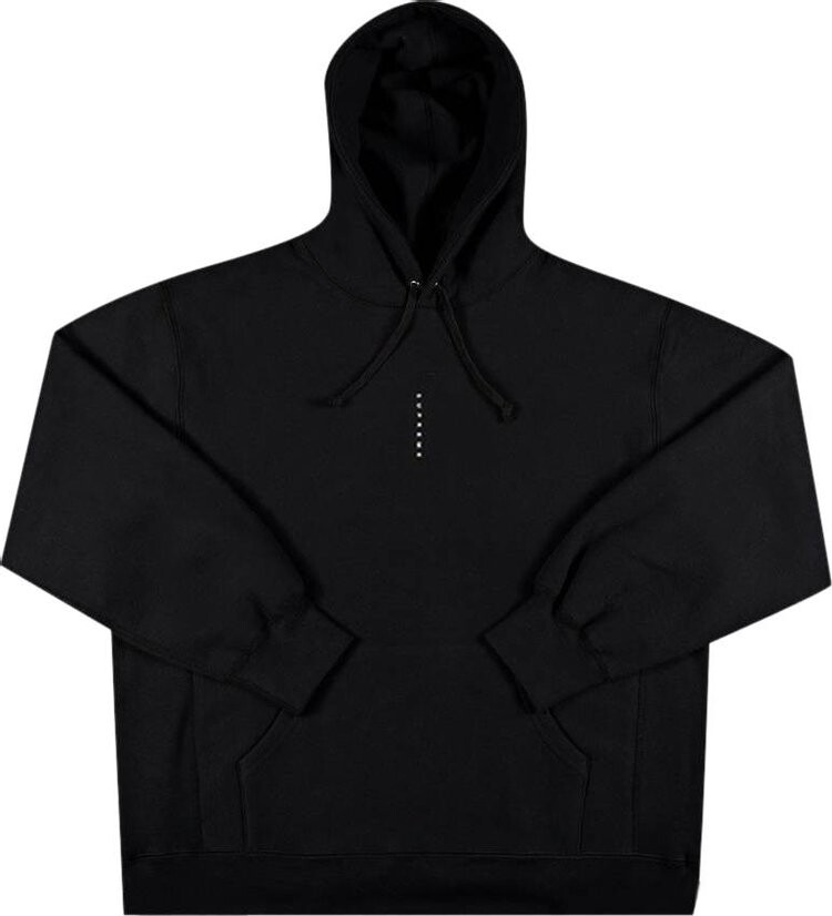 

Толстовка Supreme Micro Logo Hooded Sweatshirt 'Black', черный