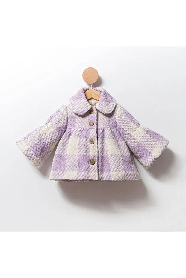 Детское пальто для девочек с принтом Petite Cumino, Lilac