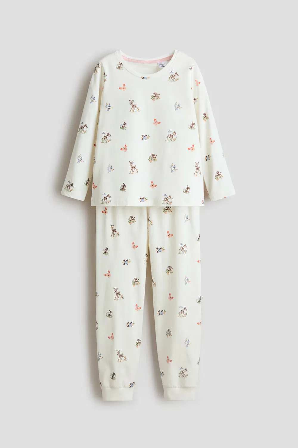 Пижама из набивного хлопка Disneyxsanderson H&Mhome, Cremefarben/Bambi