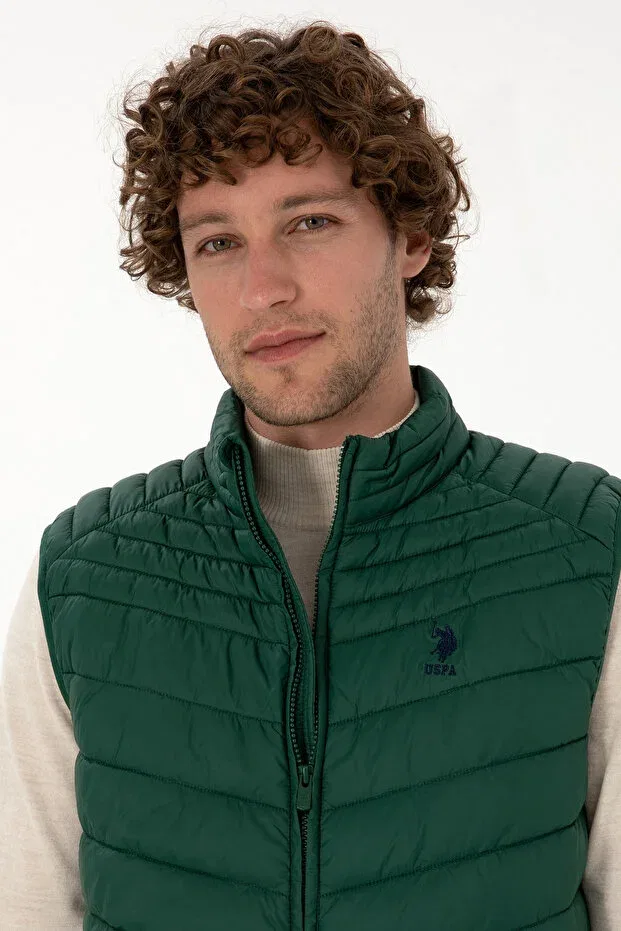 Мужской жилет без рукавов U.S. Polo Assn., Dark Green — фото 2