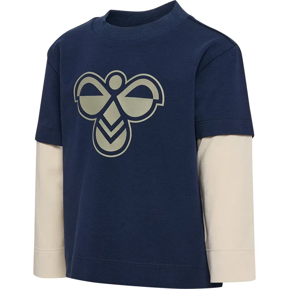 Детская футболка с длинным рукавом Hummel Mini Loose Layer, Blue
