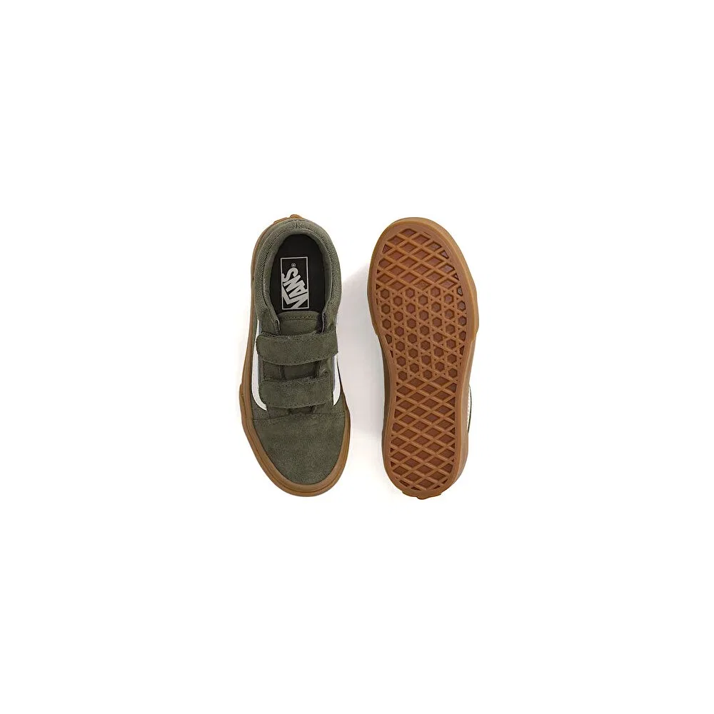 Детские кроссовки Vans Old Skool V, Green — фото 3