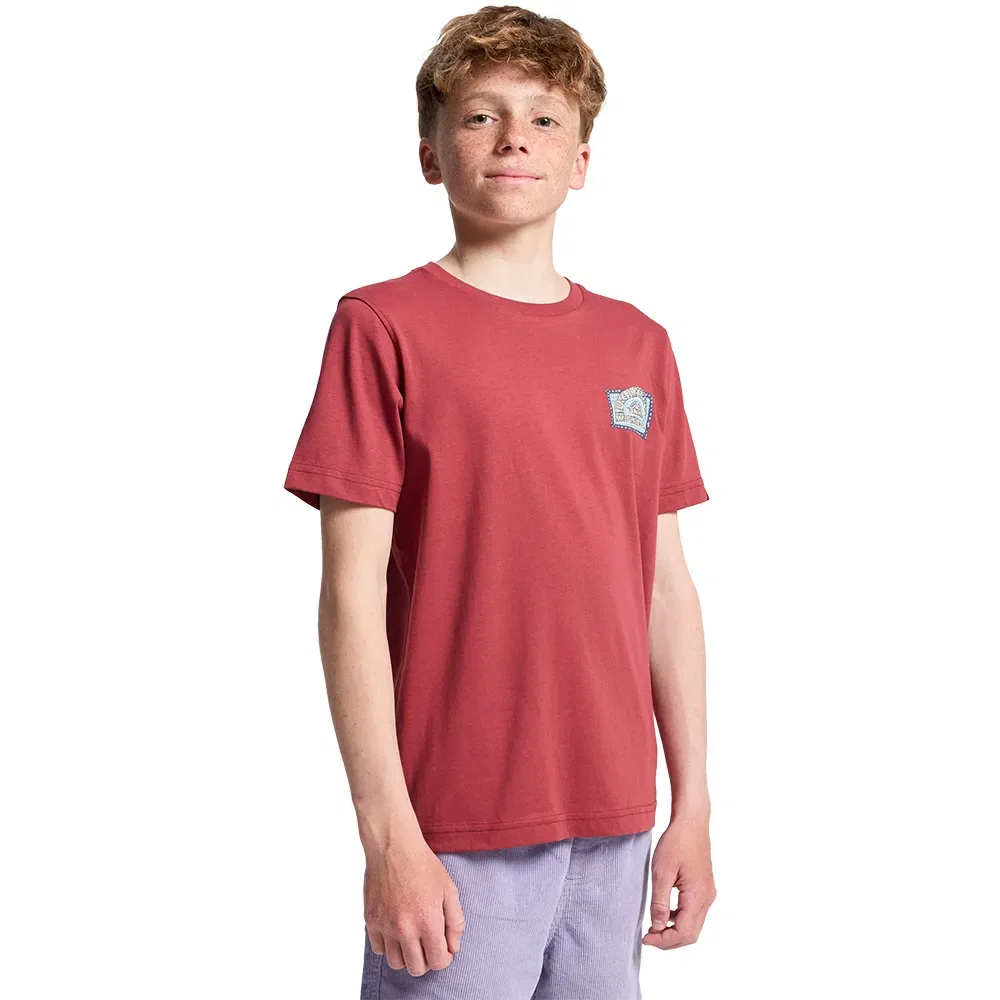 Детская футболка с принтом Heritage Quiksilver, Red — фото 3
