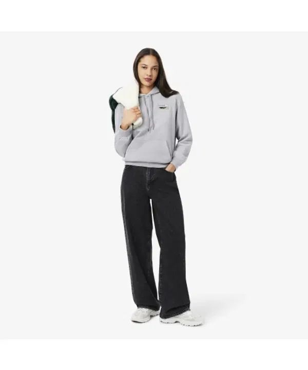 Худи Lacoste Теннисный корт с патчем, белый — фото 4