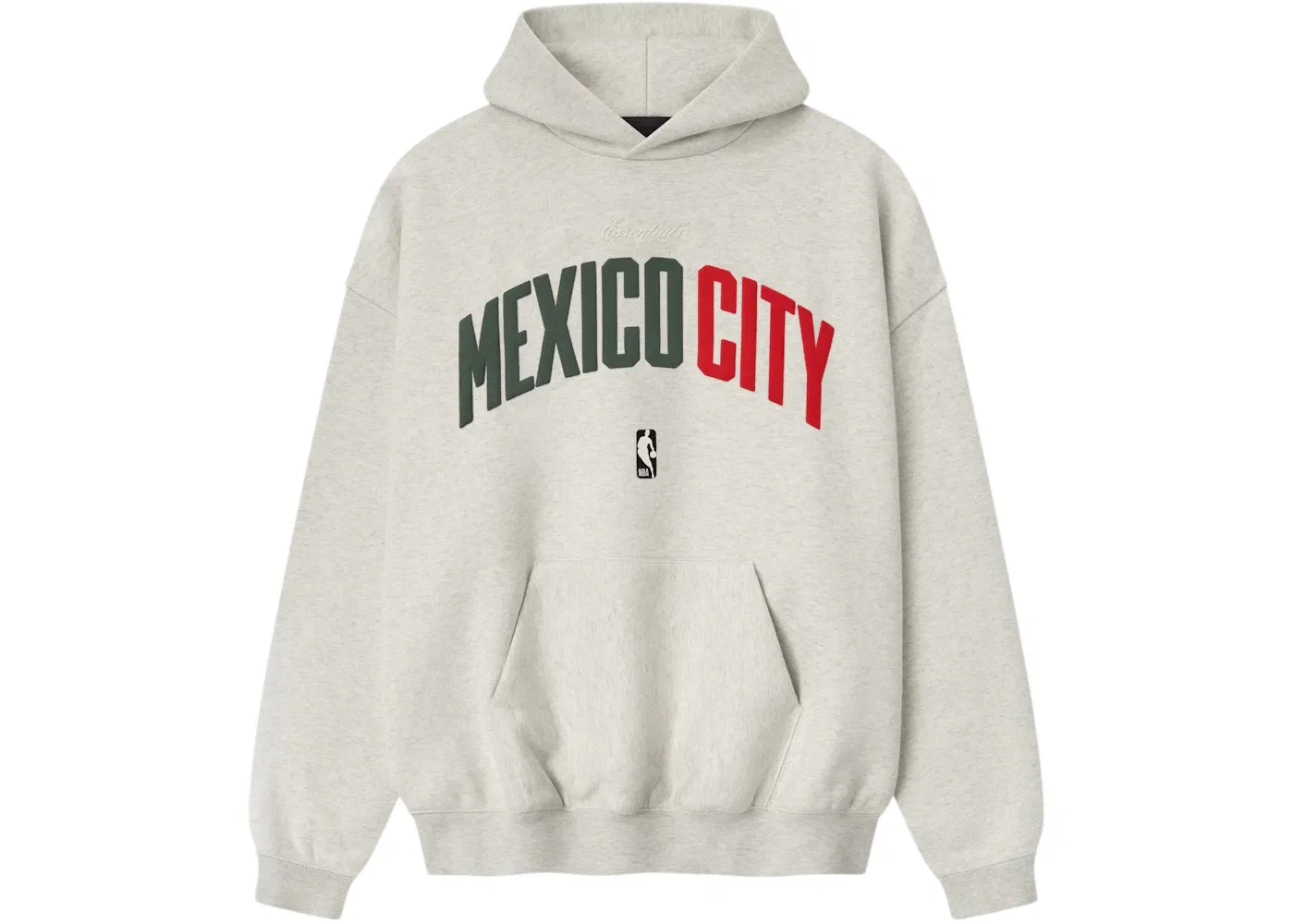 Мужской худи с принтом Mexico City 90s Fear of God, Oatmeal Heather/ Light Heather