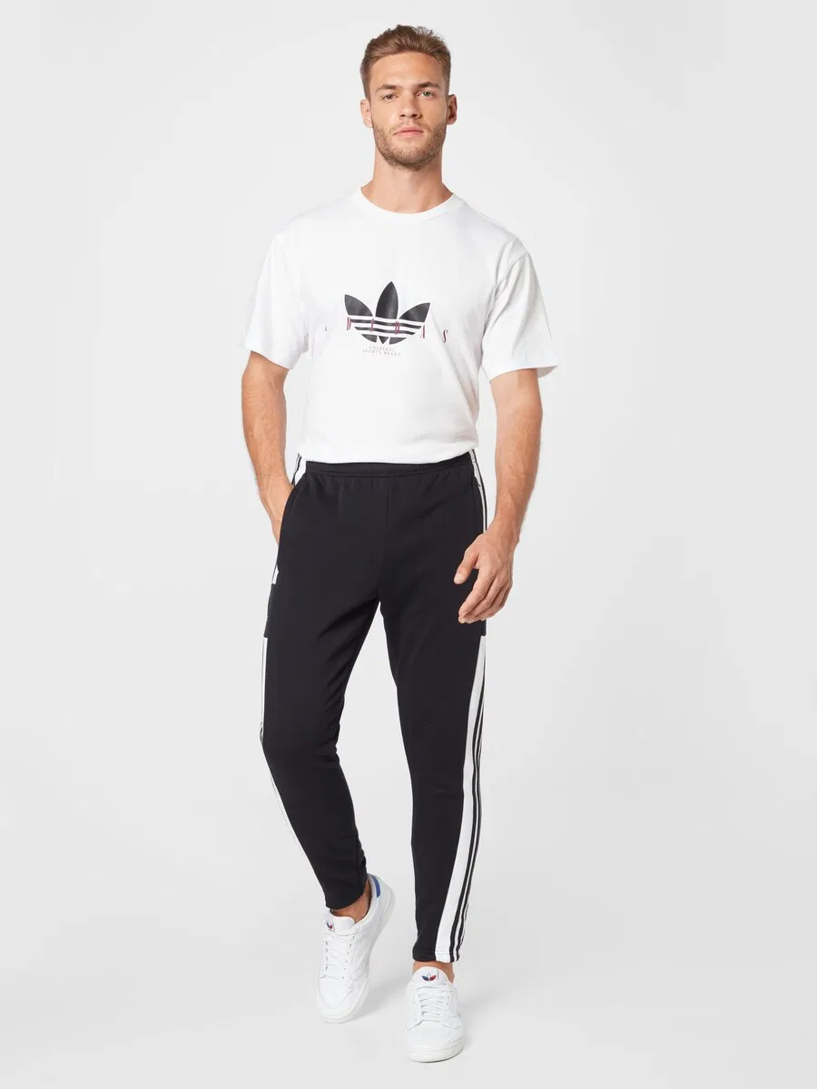 Спортивные брюки ADIDAS PERFORMANCE Slim fit 'Squadra 21' черного цвета — фото 4