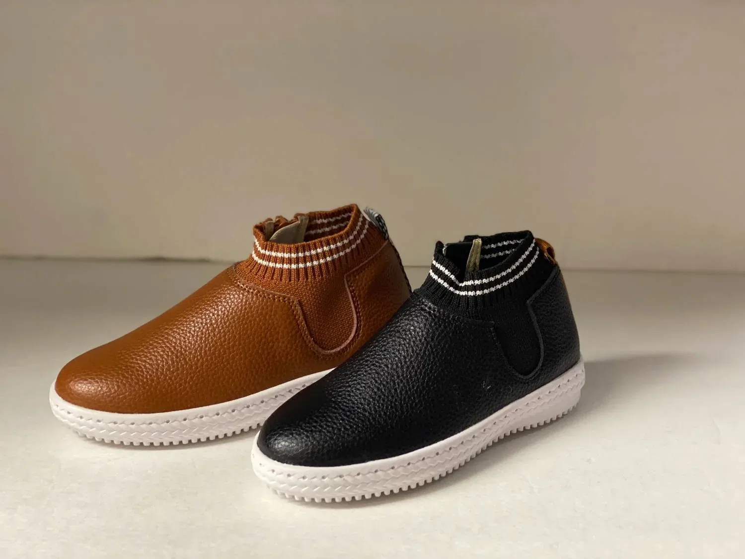 Детские кроссовки с текстурированной кожей Basil Ankle Boutaccelli, черный — фото 2
