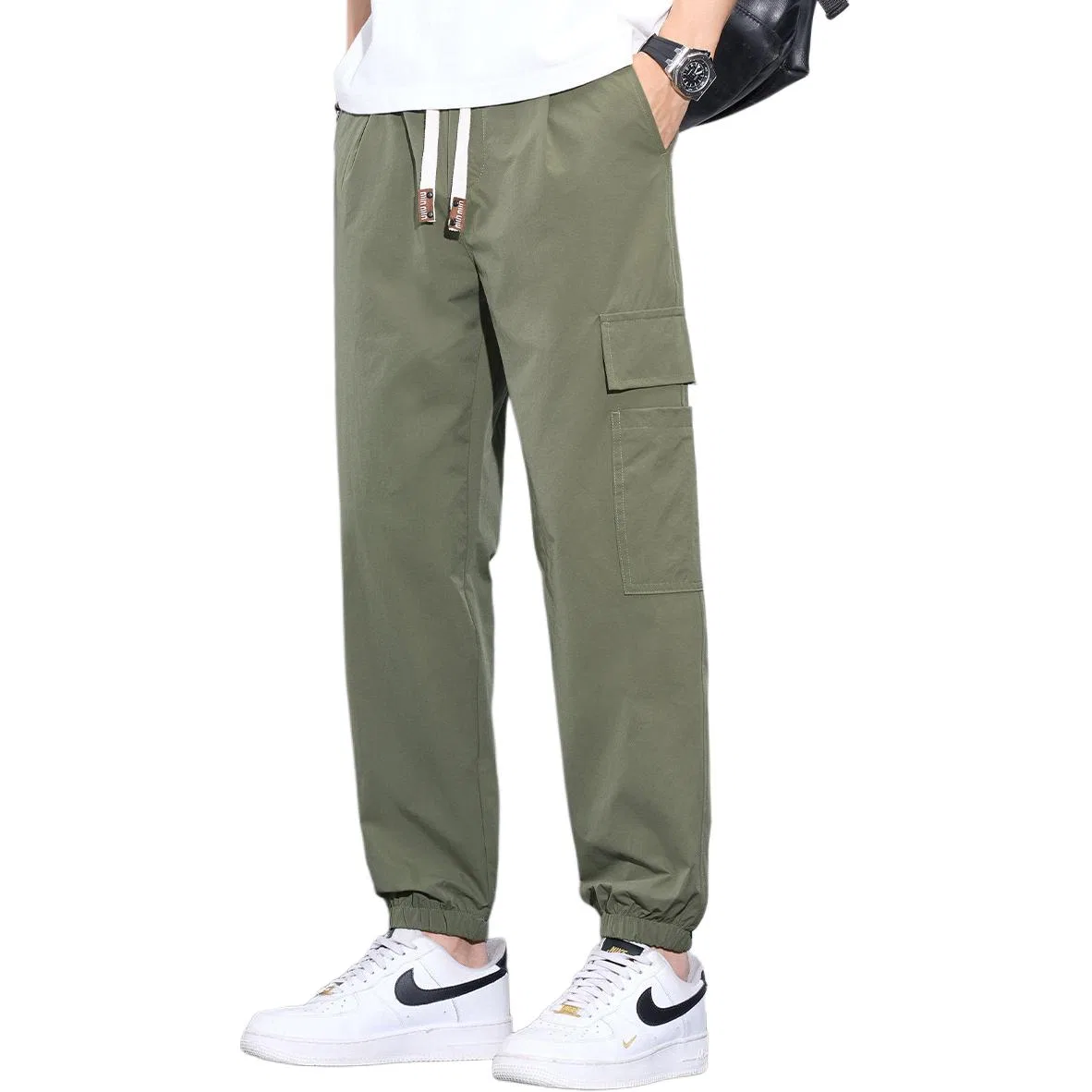 Детские карго брюки Tonlion, Army Green