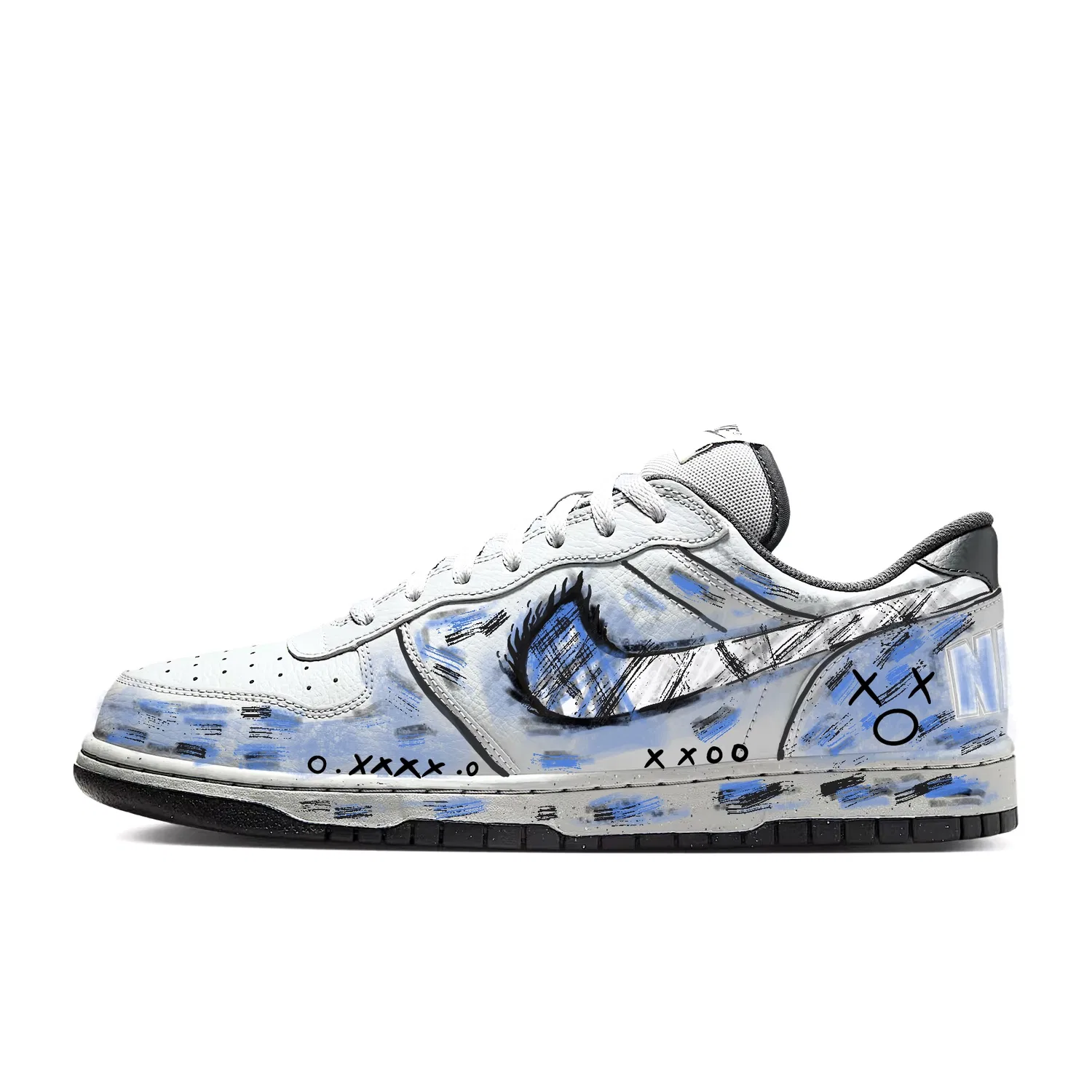 Кроссовки скейтбординг Nike Gray Blue — фото 3