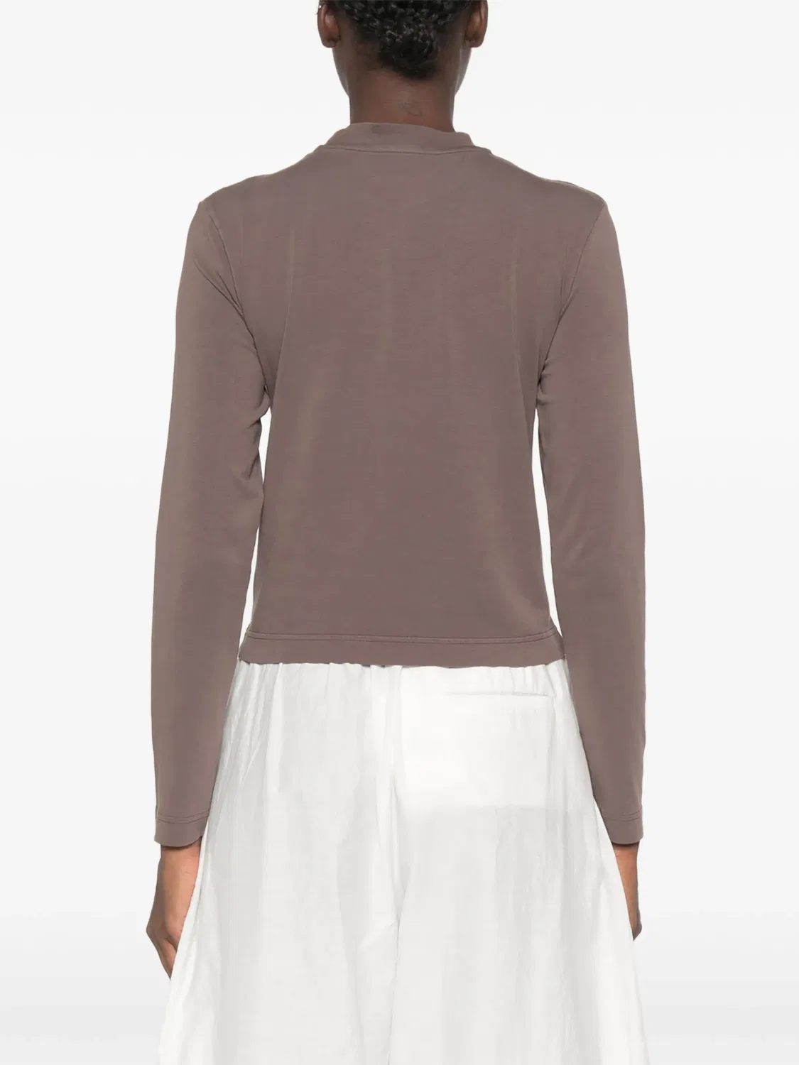 Футболка с длинными рукавами и нашивкой-логотипом Jacquemus, коричневый — фото 4