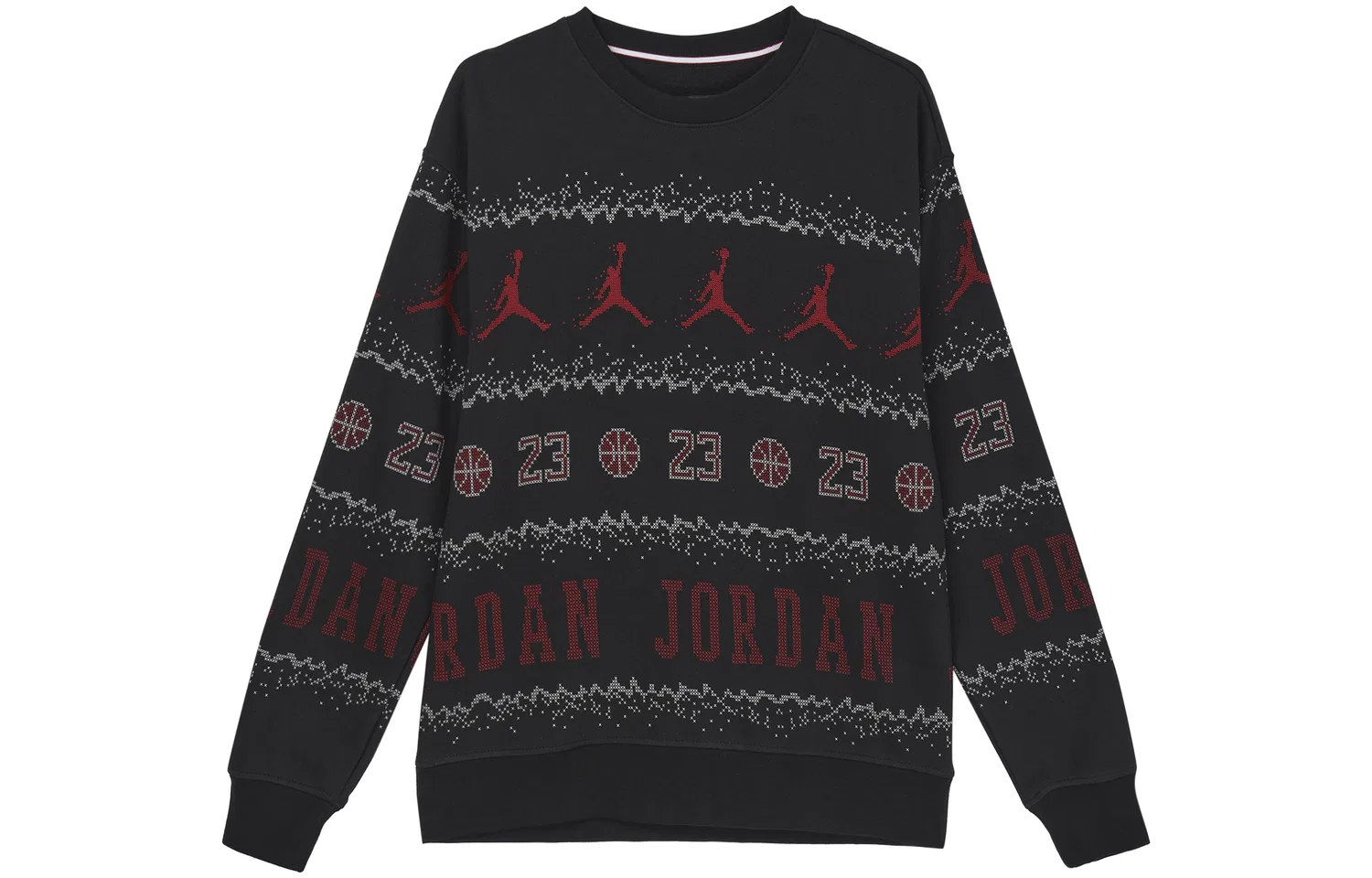 Мужской свитшот с принтом Jordan Essentials Holiday Logo, черный