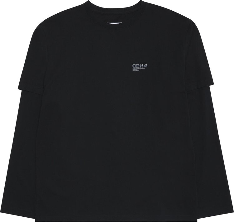 

Футболка C2H4 Double Layered Long-Sleeve T-shirt 'Black', черный