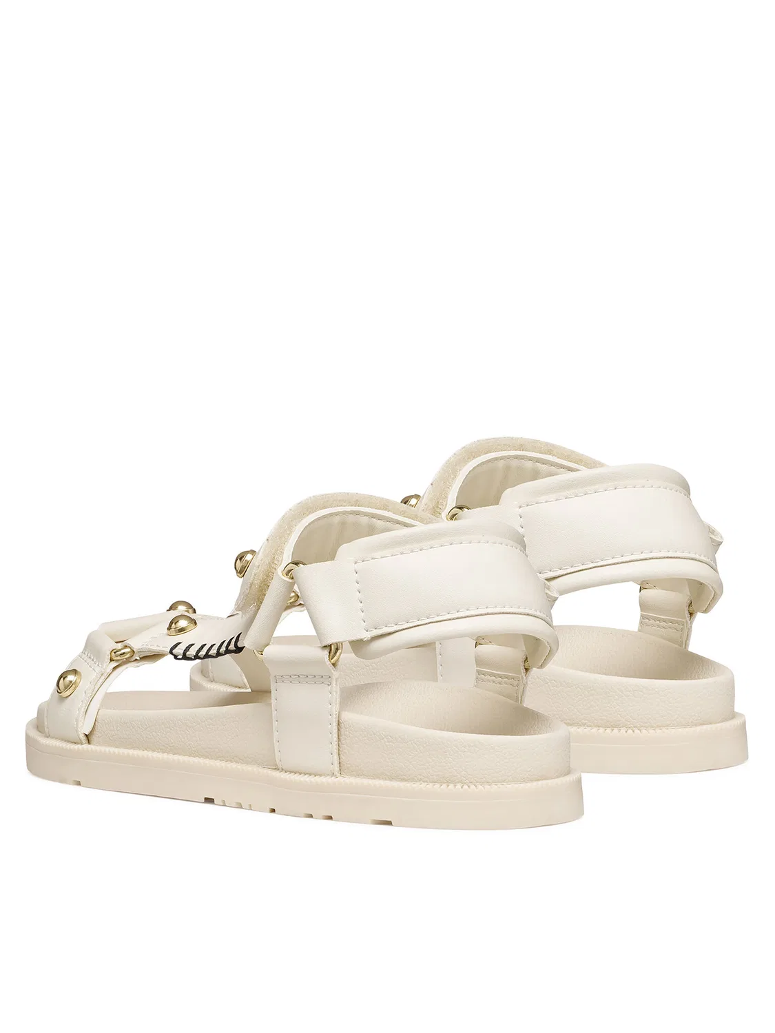 Сандалии цвета экрю для девочки Sandal Foammentera Geox, кремовый — фото 3