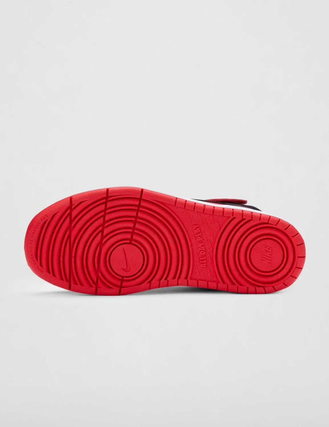 Детские кроссовки для мальчиков классические NIKE Court Borough Mid 2 Ps, University Red Black White — фото 3