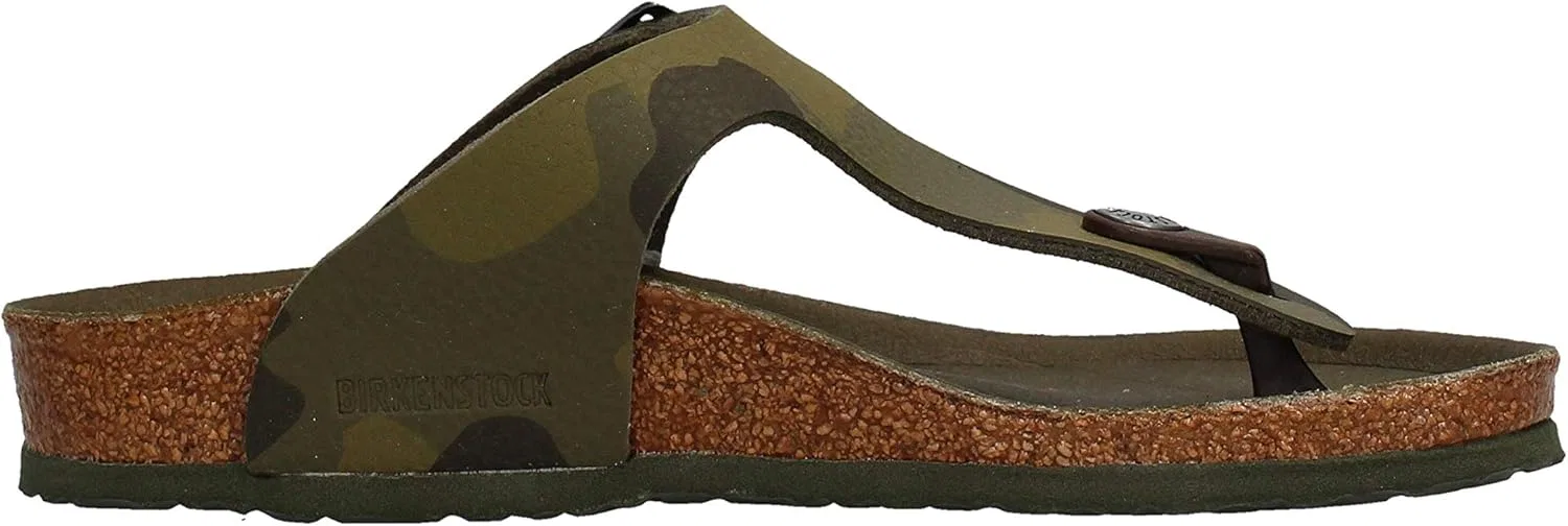 Детские шлепанцы BIRKENSTOCK Gizeh Kids 1015597 камуфляжного зеленого цвета для мальчиков — фото 3