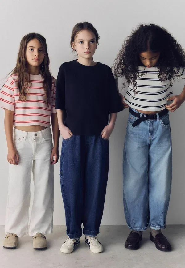Комплект из 3 футболок с принтом The Set, Navy, White, Pink, Red, белый/красный/темно-синий/розовый — фото 2
