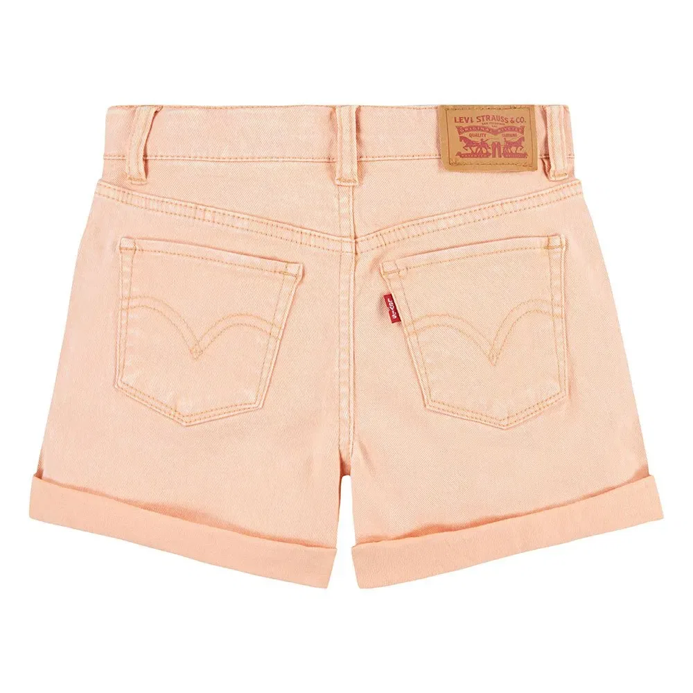 Детские шорты для девочек Mom Fit Twill Mini Mom Roll Cuff Levi's, Orange — фото 2