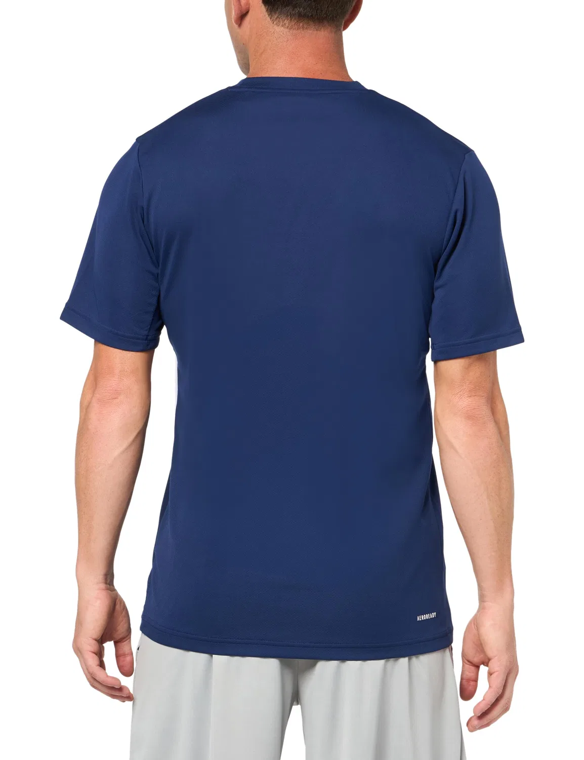Мужская футболка с принтом Train Essentials Training Tee adidas, Dark Blue / White — фото 2