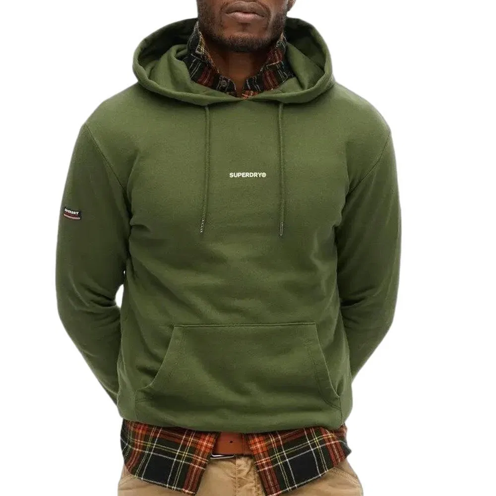 Мужское худи с капюшоном и кенгуру карманом Superdry, Khaki