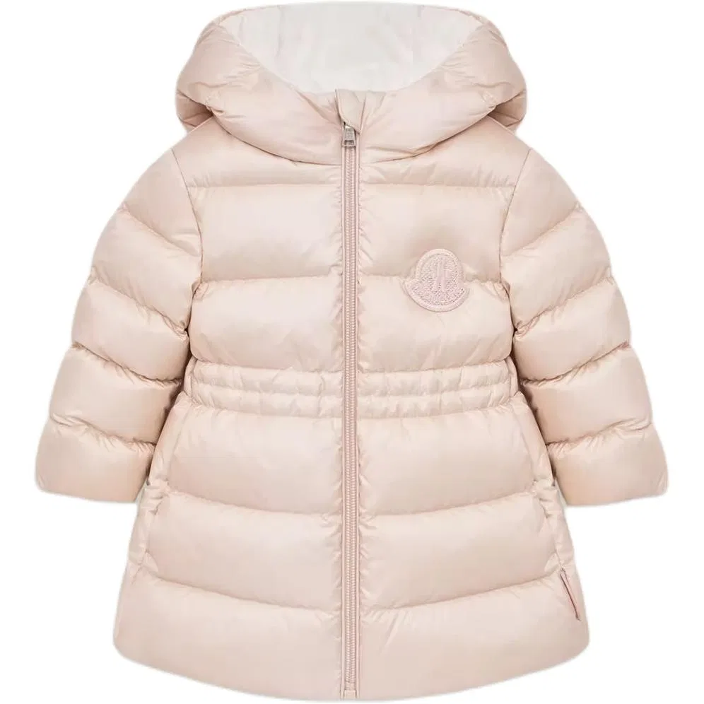 Детское пальто-пуховик Pink Moncler