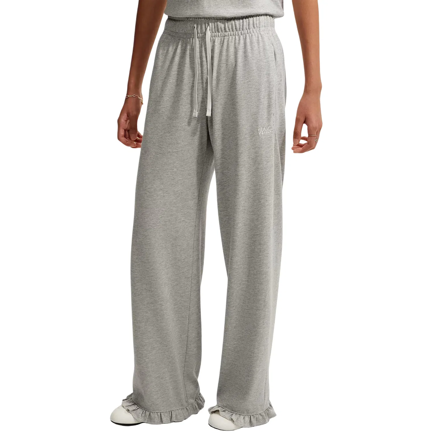 Женские брюки Wide Knit Sports Pants 'Grey' Nike, серый — фото 2