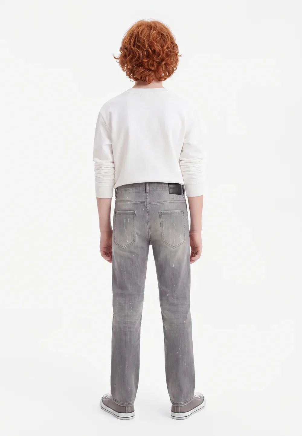 Американские джинсы - прямые джинсы Dsquared2, Grey Denim — фото 2